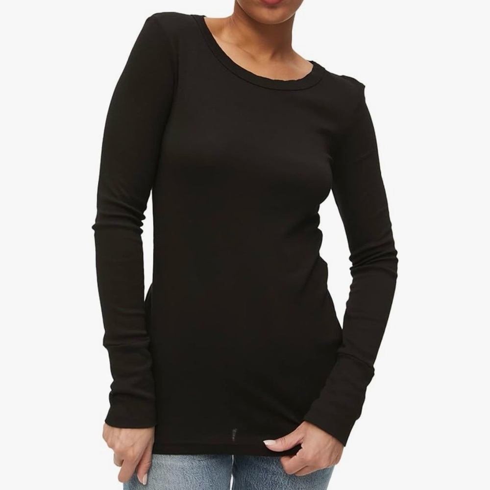 NEW Michael Stars Long Sleeve Crewneck Tee Black Size 0S
Style 0428 Shine - Picture 8 of 9